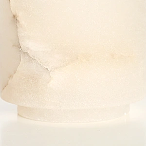 Column alabaster stone vase