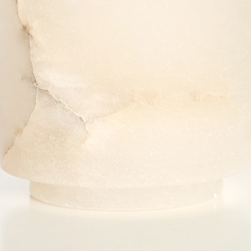 Column alabaster stone vase